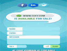 Tablet Screenshot of gixy.com